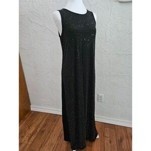 Vince Camuto Womens Daisy Daze‎ Dress Rich Black Size Medium Style 91224731